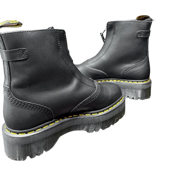 Dr Martens Jetta Boots Womens Leather Zipper Platform Chunky Sole Shoes - Picture 5 of 7